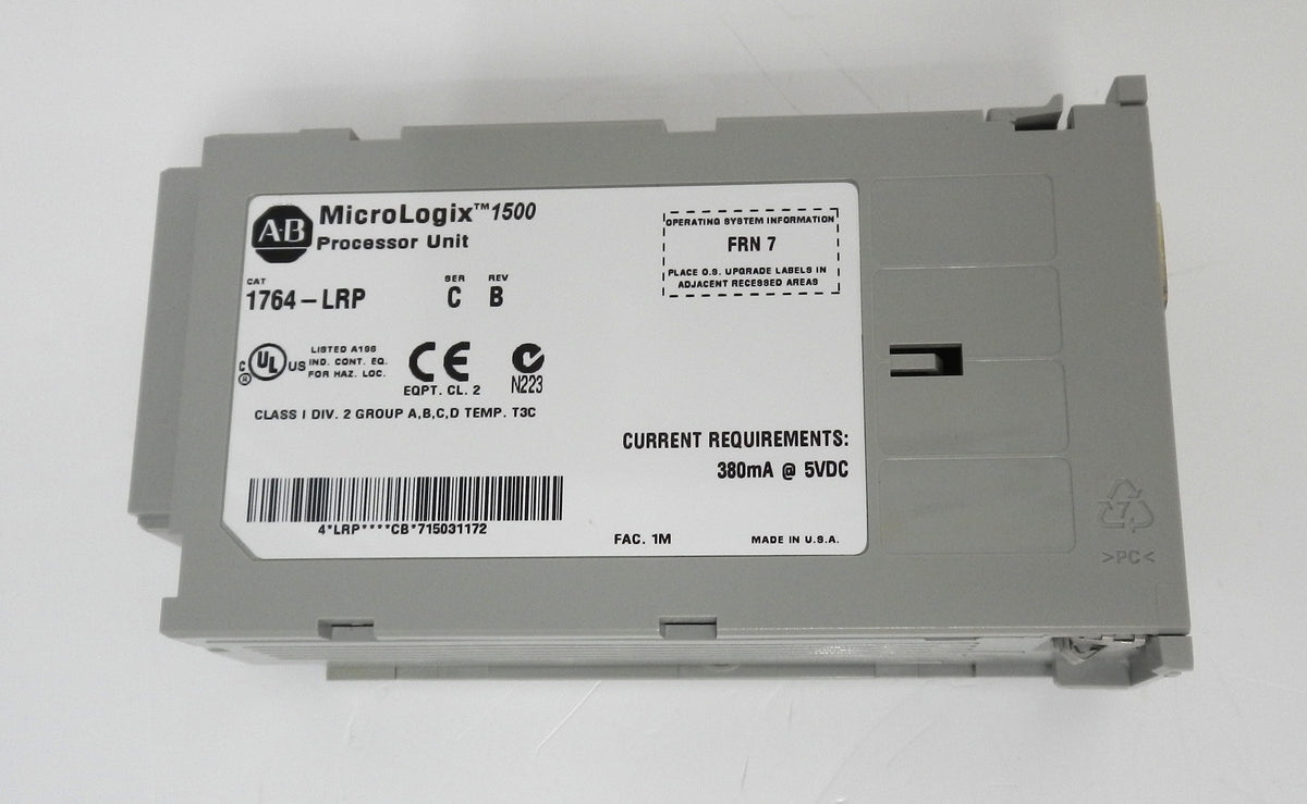 1764-LRP Allen-Bradley MicroLogix 1500 PLC Processor 14K Memory / 3-month warranty