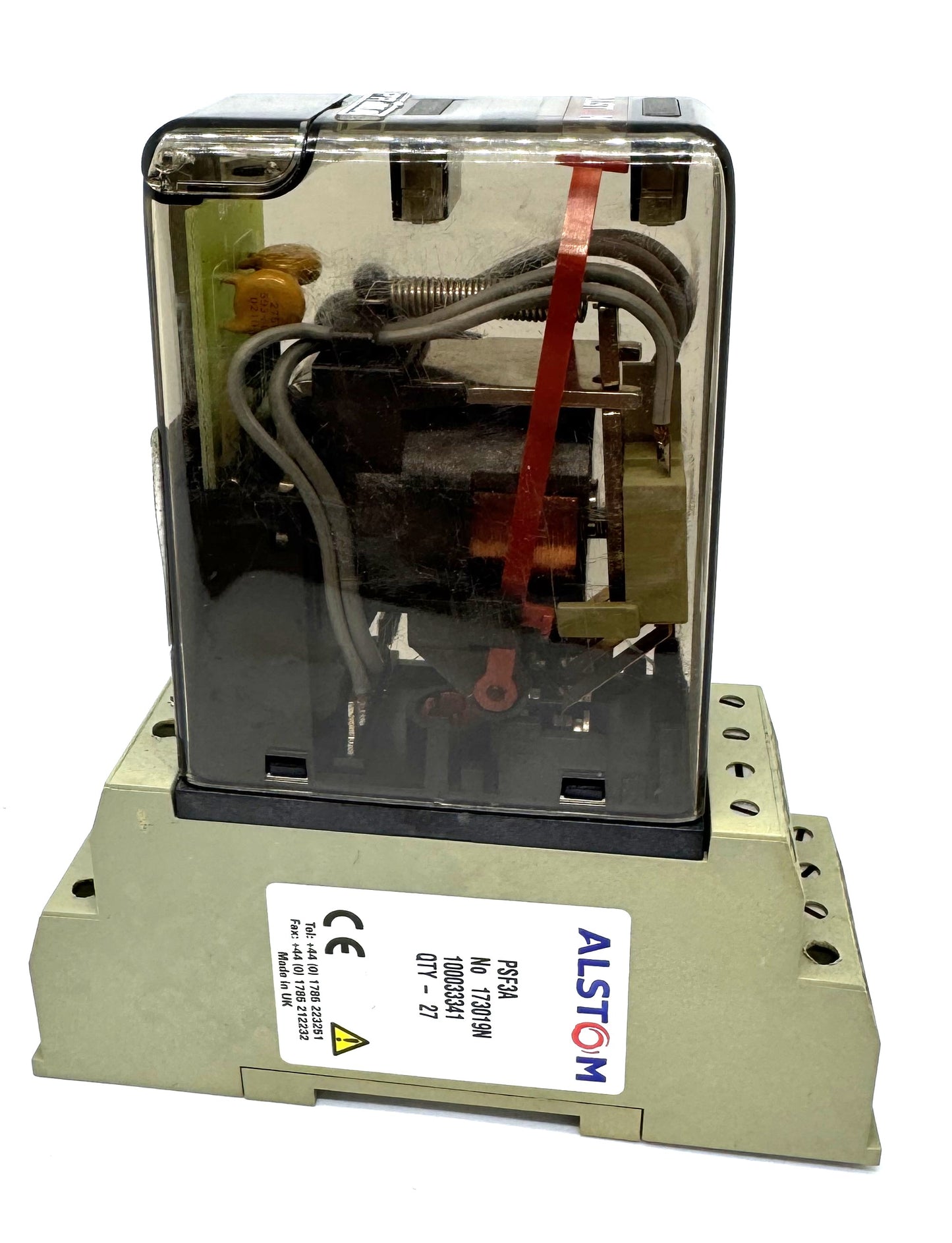 ALSTOM PRS11N04BA Auxiliary Protection Relay 110–125V AC 4PDT Plug-In Type – 445896N