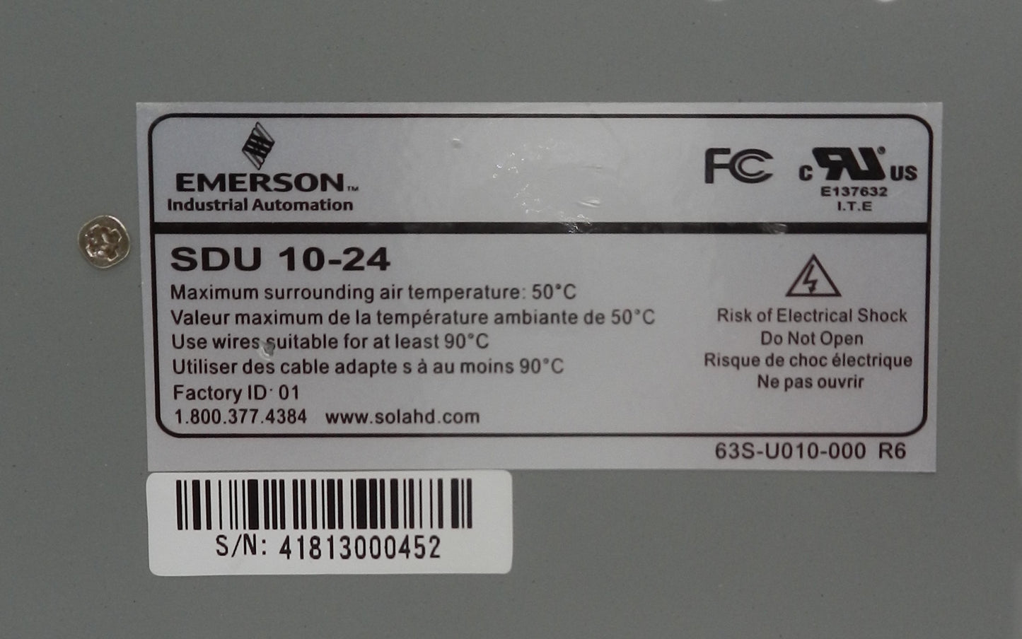 EMERSON-SOLA SDU 10-24