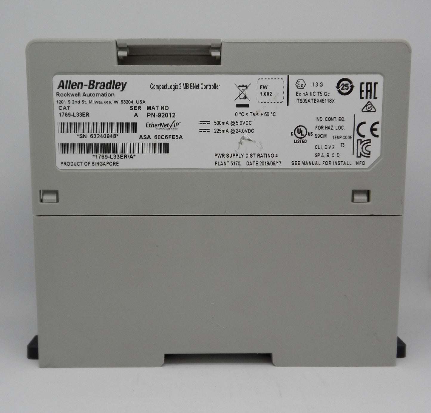 ALLEN-BRADLEY 1769-L33ER