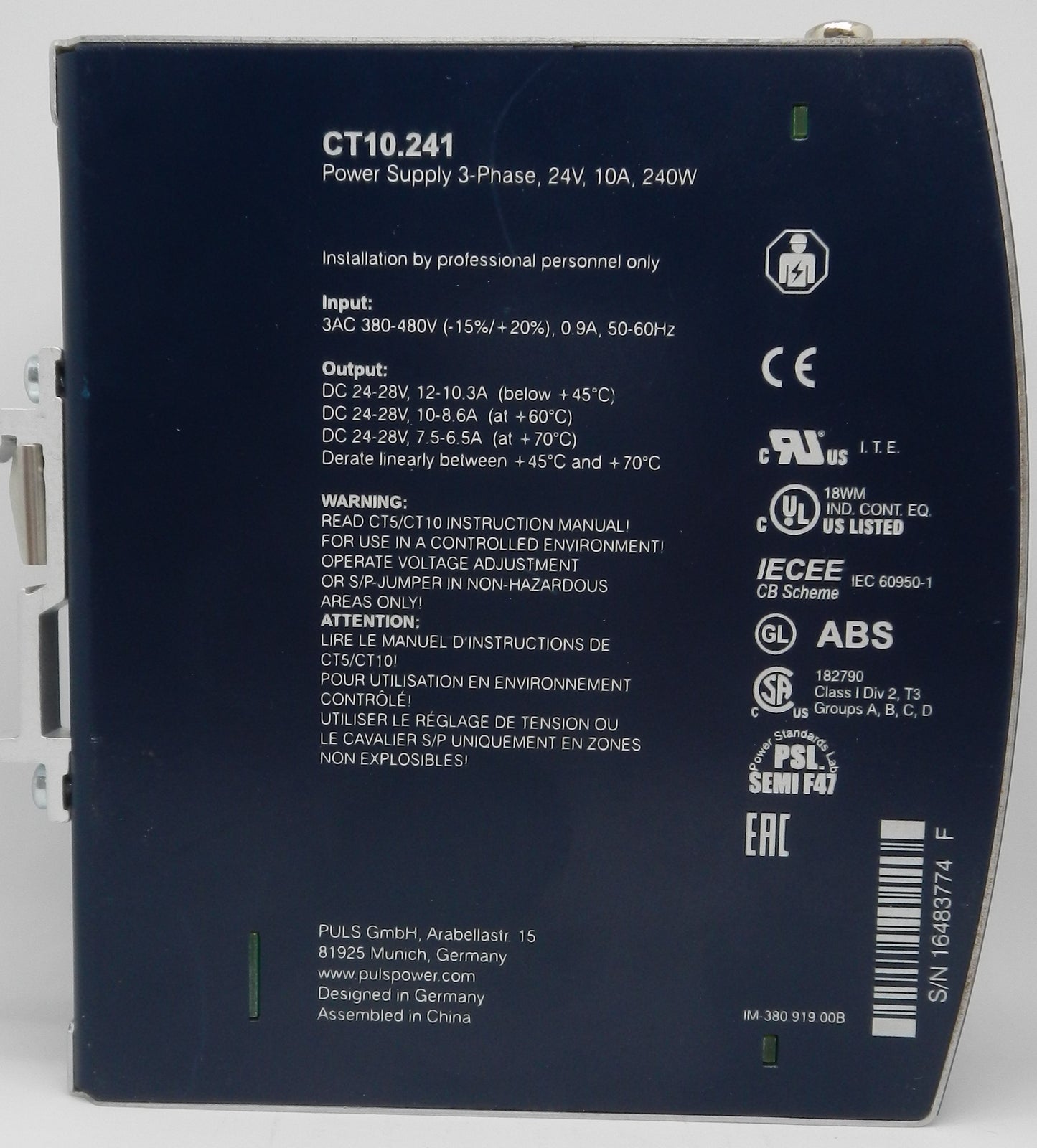 PULS DIMENSION CT10.241