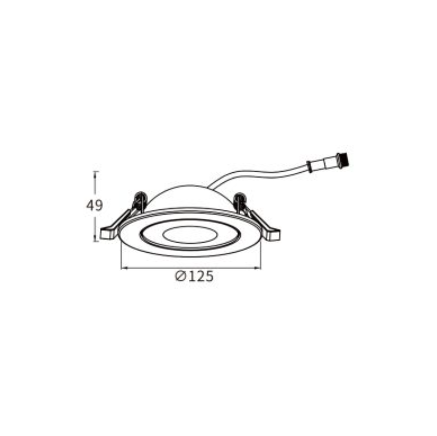 4" Gimbal Potlight LED Recessed Light with Junction Box