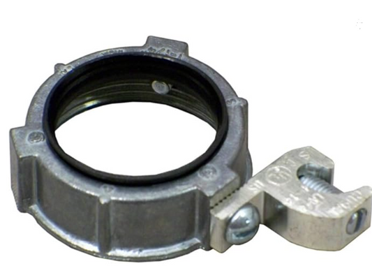 Rigid Insulated Metallic Grounding Bushing with Lay-in Lug 2-Inch Conduit Fitting