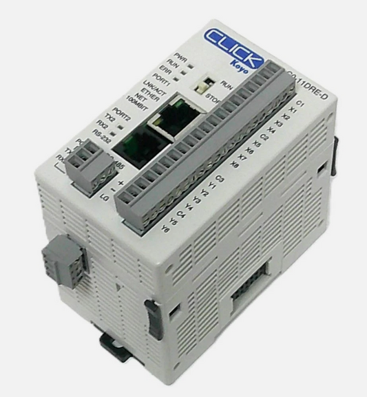 C0-11DRE-D CLICK Koyo PLC CPU – 24VDC, Ethernet, RS-232, Relay Outputs