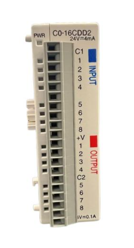 C0-16CDD2 CLICK Discrete Combo I/O Module – 8 Input 24VDC, 8 Output 12-24VDC
