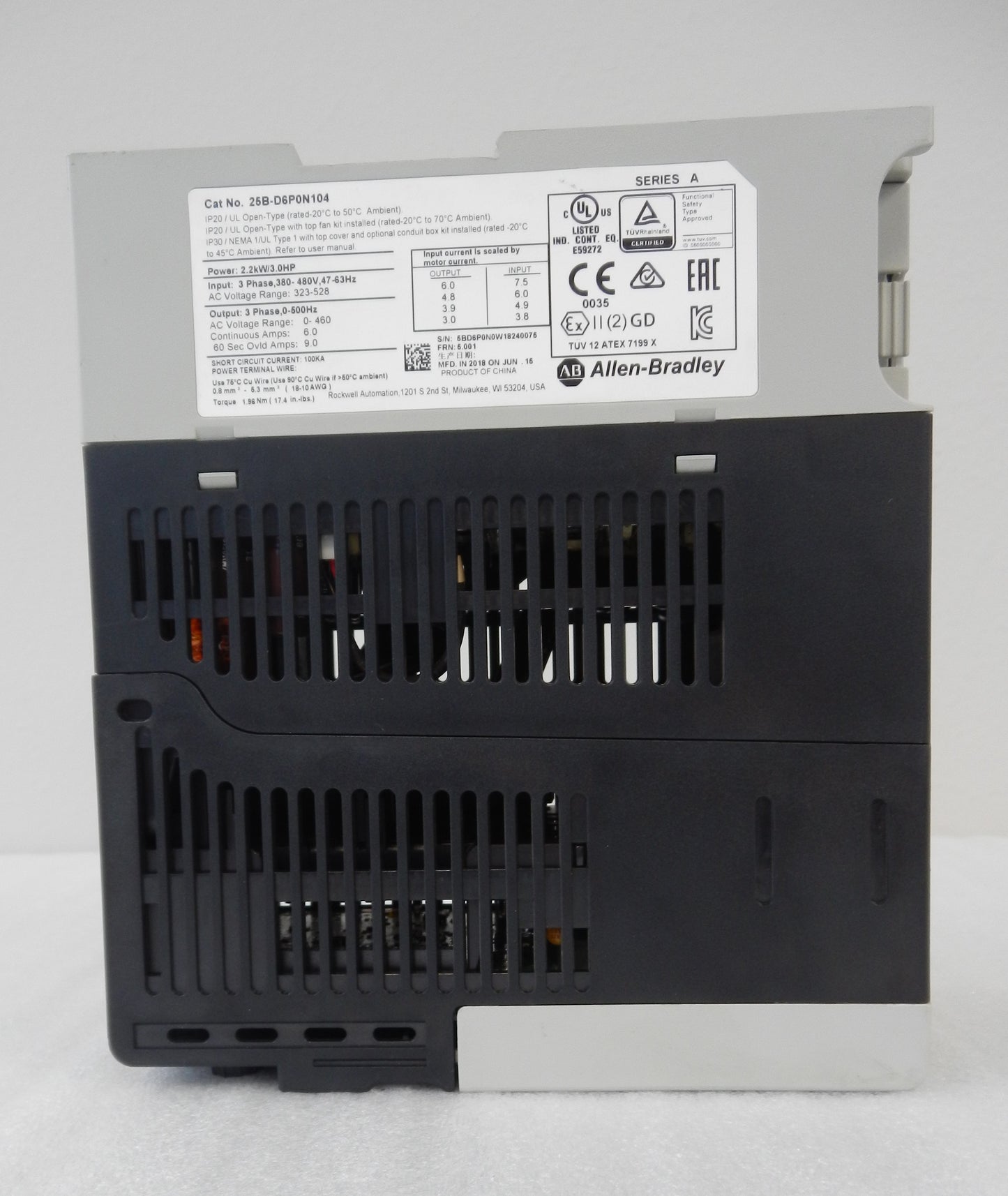 ALLEN-BRADLEY 25B-D6P0N104