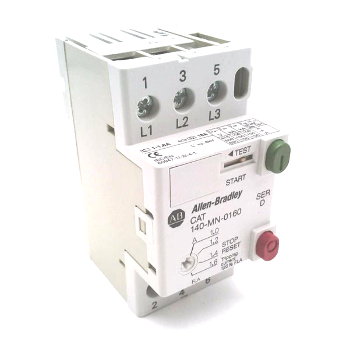 140-MN-0160 Allen-Bradley Manual Motor Starter 1–1.6A