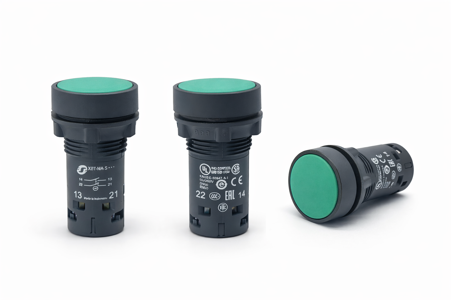 Schneider Electric XB7-NA Green Push Button Switch 22mm Momentary Panel Mount