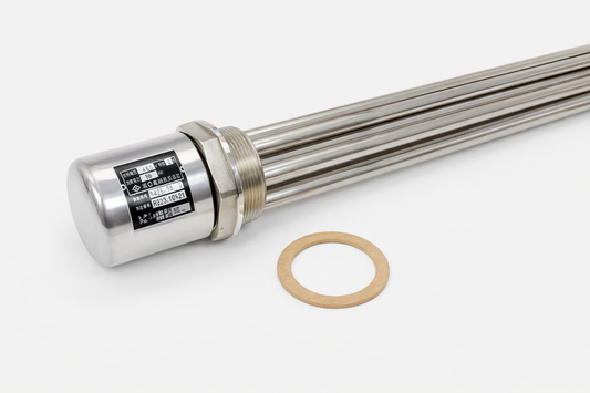 Sakaguchi 5kW 480V 3 Phase Stainless Steel Immersion Heater Element – Industrial Tank Heating