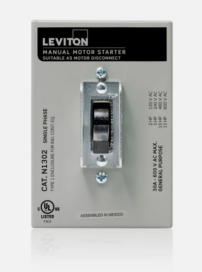 LEVITON N1303DS AC MOTOR STARTER