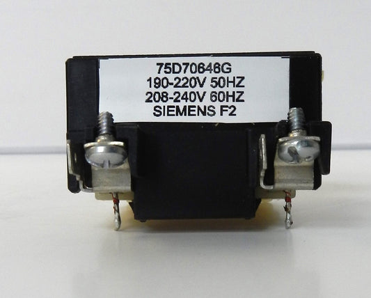 Siemens 75D70646G Magnetic Coil for Model F Contactor (190–220 V 50 Hz / 208–240 V 60 Hz) – Screw Terminals