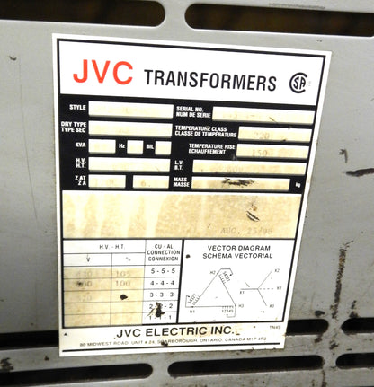 JVC 14594-6 , 6 KVA TRANSFORMER