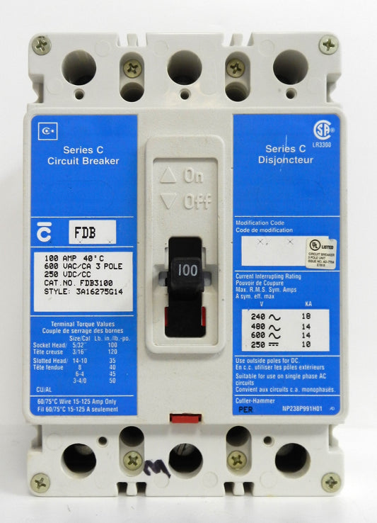 WESTINGHOUSE FDB3100 CIRCUIT BREAKER