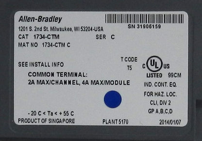 ALLEN-BRADLEY 1734-CTM COMMON TERMINAL MODULE