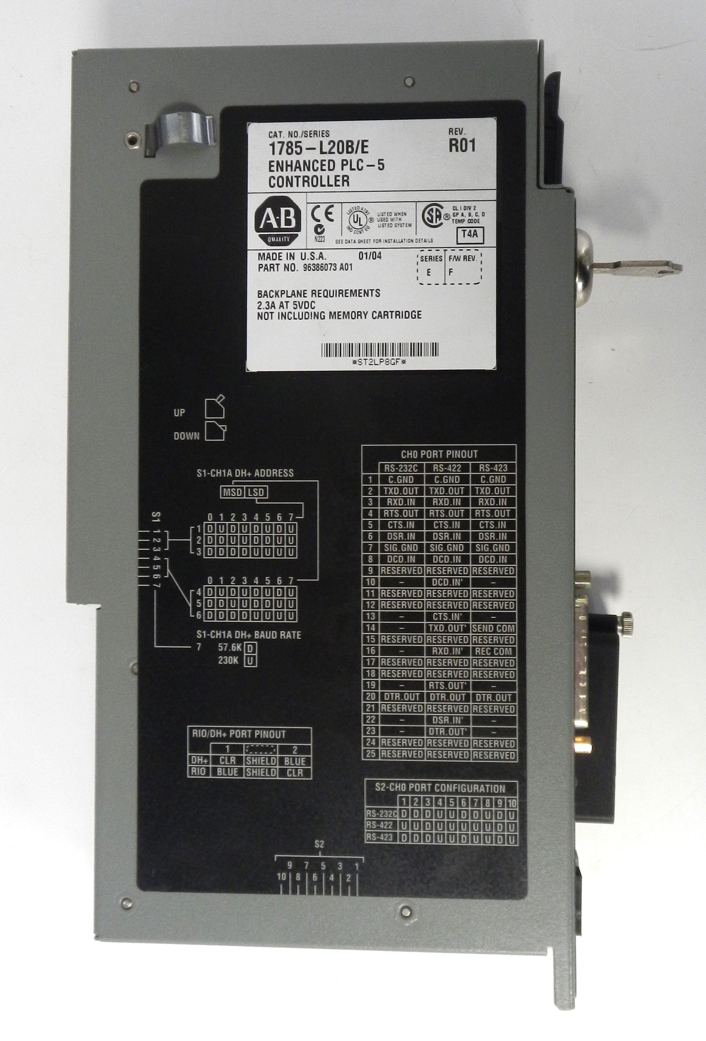 ALLEN-BRADLEY 1785-L20B/E PROCESSOR MODULE