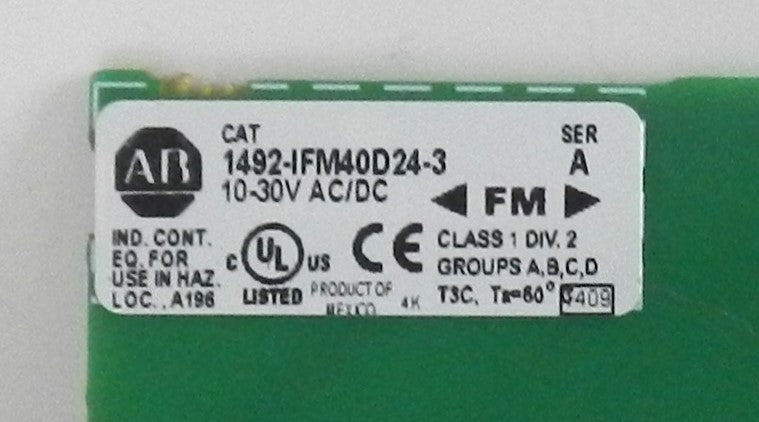 ALLEN-BRADLEY 1492-IFM40D24-3 DIGITAL INTERFACE MODULE