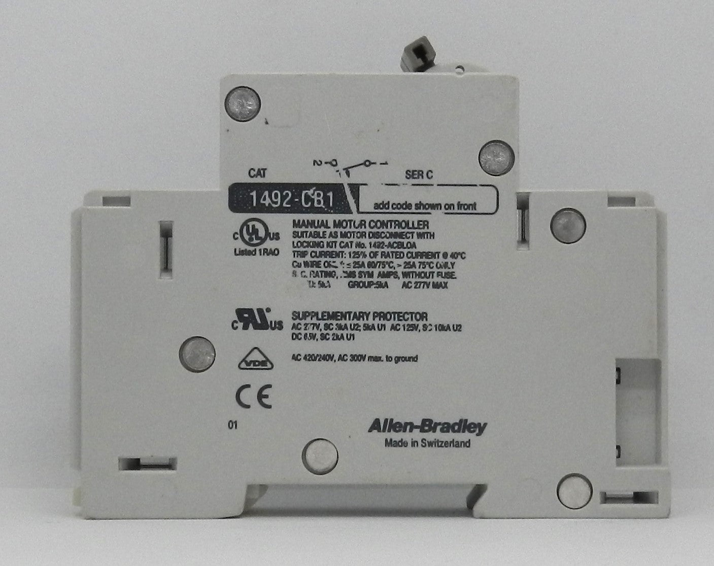 ALLEN-BRADLEY 1492-CB1-G050 CIRCUIT BREAKER