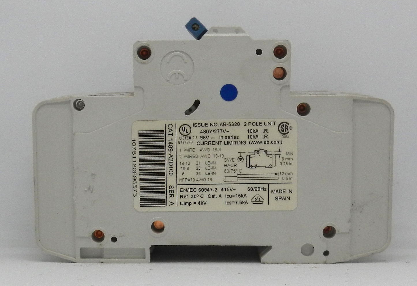 ALLEN-BRADLEY 1489-A2D100  CIRCUIT BREAKER