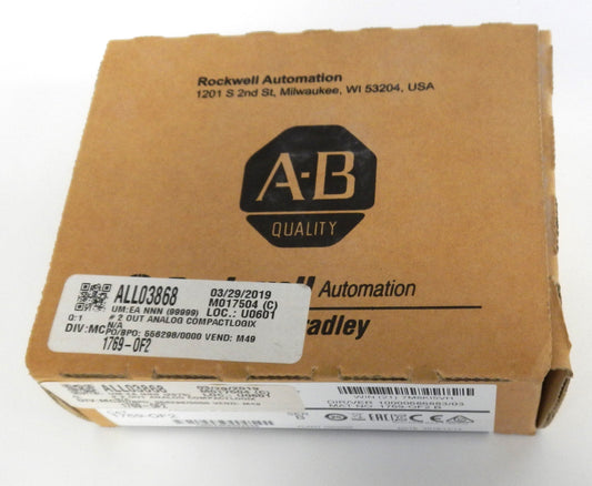 ALLEN-BRADLEY 1769-OF2 OUTPUT MODULE