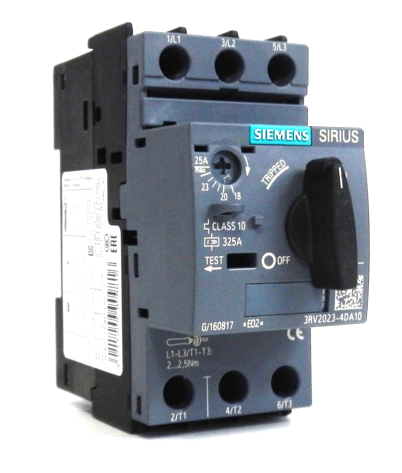 SIEMENS 3RV2023-4DA10 CIRCUIT BREAKER SIZE S0 FOR MOTOR PROTECTION