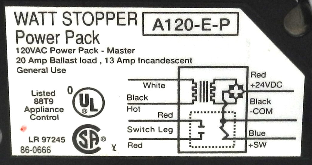 WATT STOPPER A120-E-P  POWER PACK