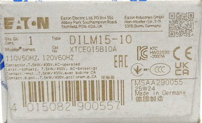 EATON XTCE015B10A CONTACTOR