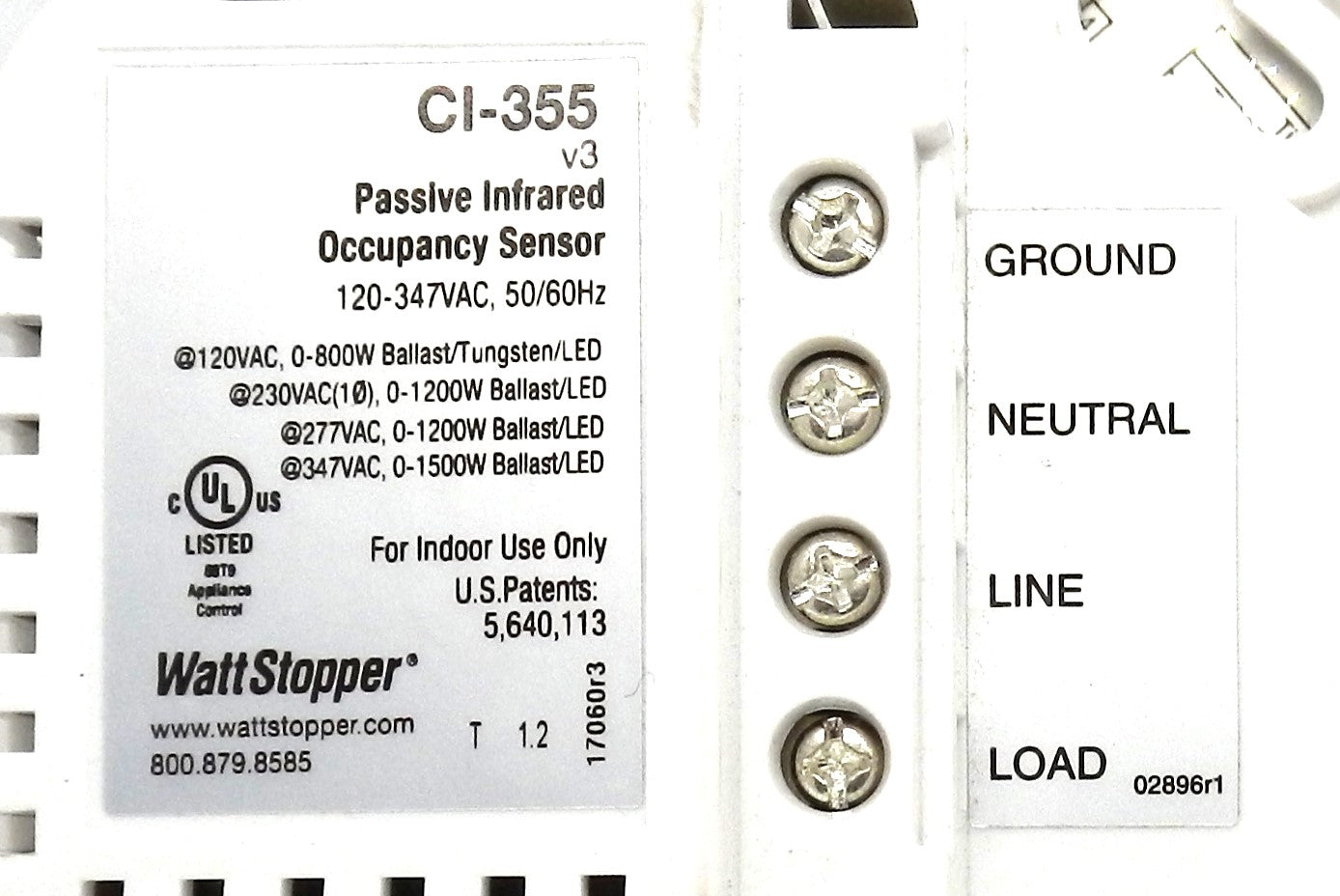 LEGRAND CI-355 PIR-CELNG OCC SENSOR 100-347 VAC