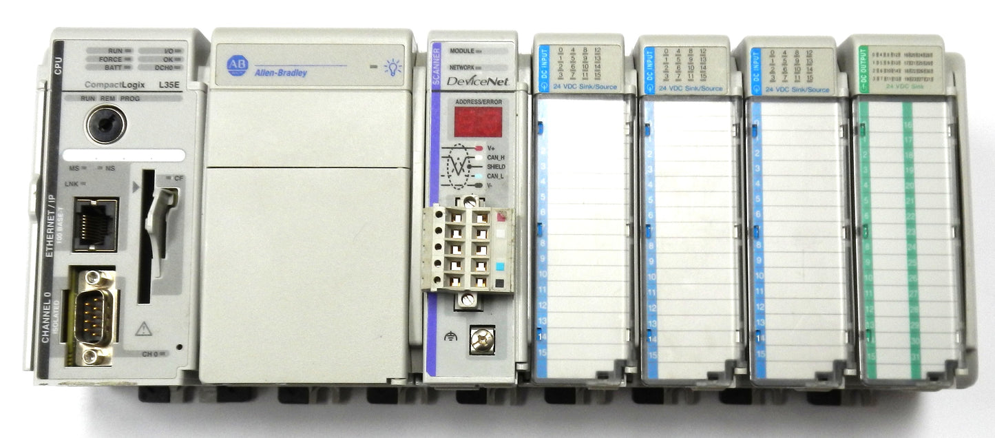 Rack Include the BRD's (1769-ECR, 1769-OV32T, 1769-IQ16 (3), 1769-SDN, 1769-IA16, 1769-PA4 and 1769-L35E)