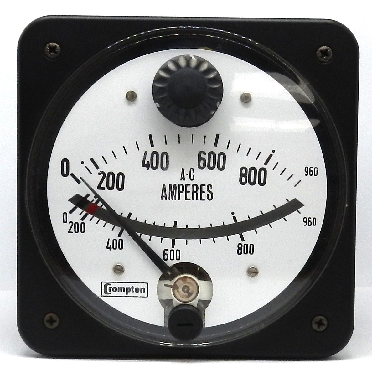 Crompton 0-960 Range Analog Ammeters Switchboard Meter 077-16FU-LSSN