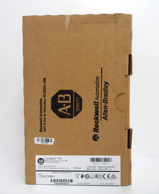 1769-CRR1 Communication Bus Expansion Cable – CompactLogix, 0.3m Right Bank to Right Bank (One-Week Delivery)