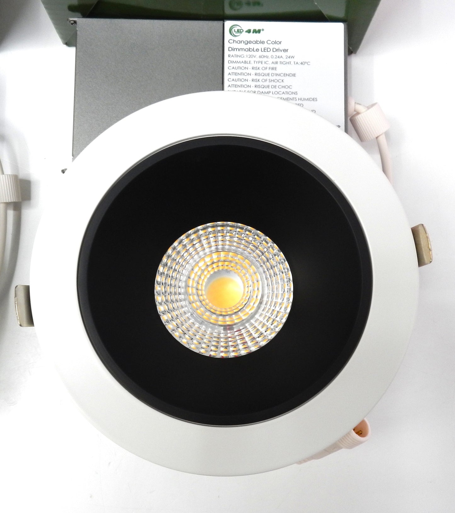 24W 5" Recessed LED Gimbal Light – 5CCT, Dimmable, High Output