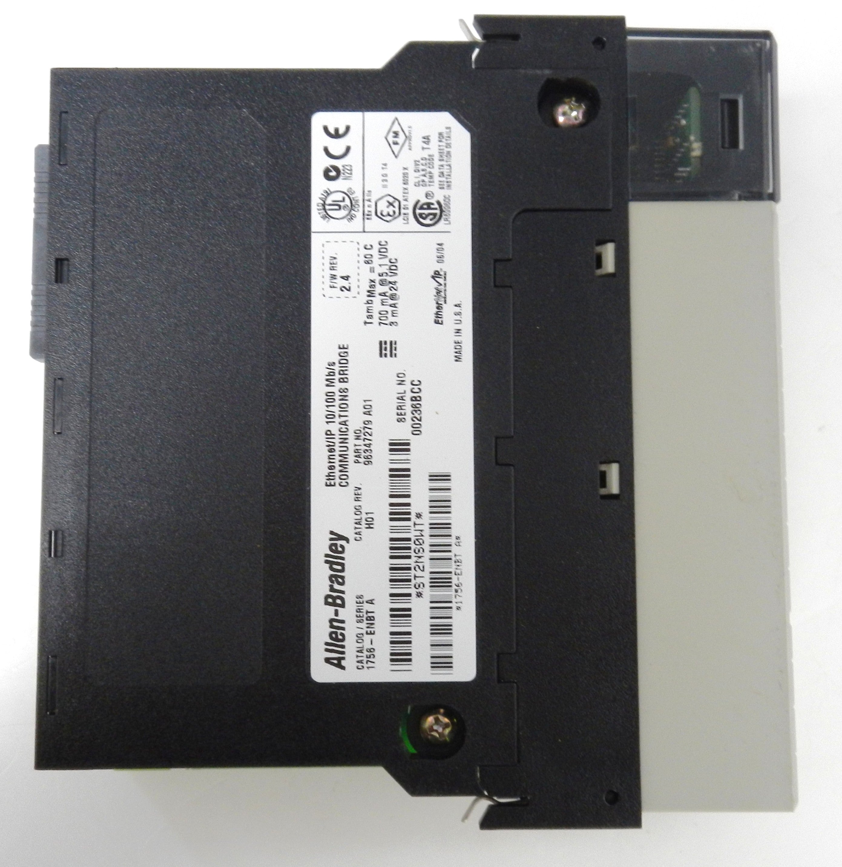 1756-ENBT Allen-Bradley ControlLogix EtherNet/IP Communication Module ...