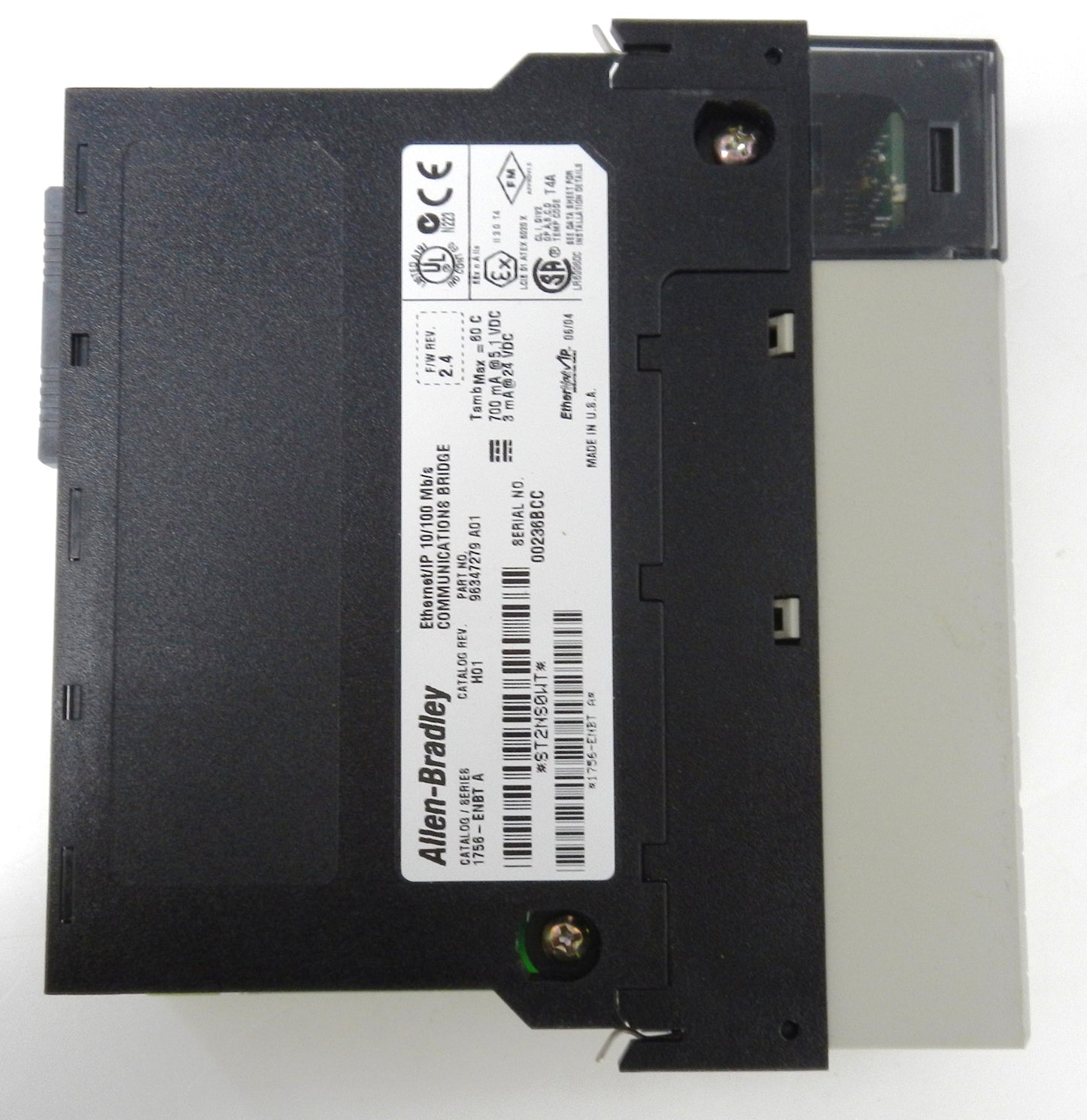 Allen-Bradley 1756-ENBT ControlLogix EtherNet/IP Communication Module