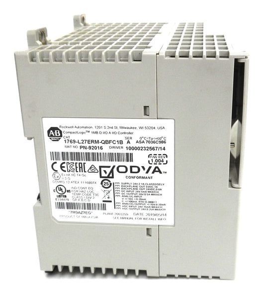 Allen-Bradley 1769-L27ERM-QBFC1B CompactLogix 5370 L2 Controller 24V DC