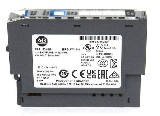 Allen-Bradley 1734-IB8 POINT I/O 8-Point 24V DC Digital Input Module