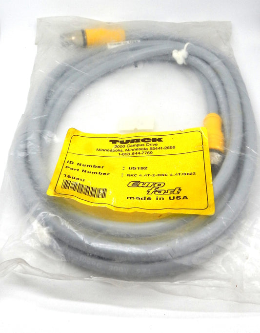 Turck RKC 4.4T-2-RSC M12 Female Cordset 4-Pin 2m Sensor Cable IP67