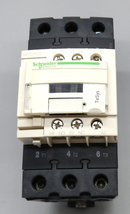 Schneider Electric LC1D40A TeSys D Contactor 40A 3-Pole Motor Contactor 600V Industrial Control