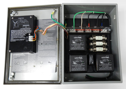 Leviton 52120-M3 Surge Protective Device Panel 120/208V 3-Phase Wye 100kA L-N NEMA 12 Industrial SPD with Replaceable Modules