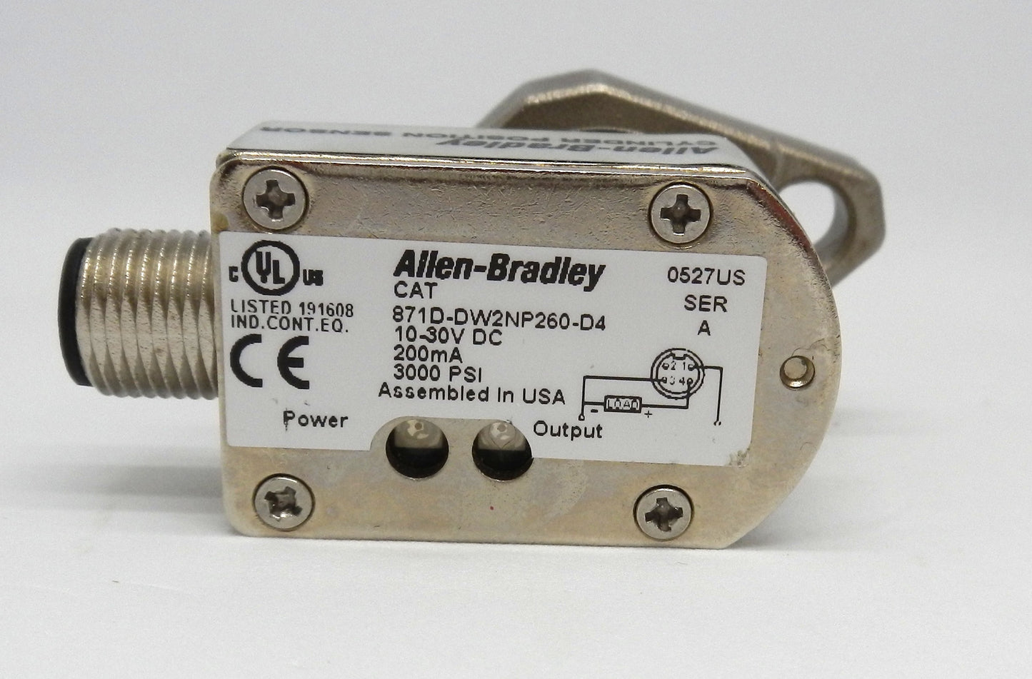 871D-DW2NP260-D4 Allen-Bradley Inductive Cylinder Position Sensor 2mm 4 Pin