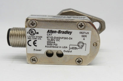 871D-DW2NP260-D4 Allen-Bradley Inductive Cylinder Position Sensor 2mm 4 Pin