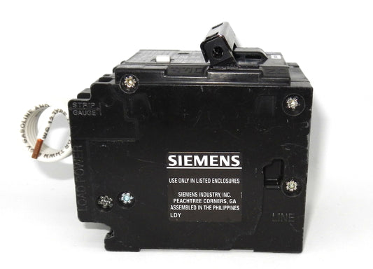 Q215GFCSA Siemens 15A 2 Pole GFCI Circuit Breaker 120/240V Type QPF2 CSA