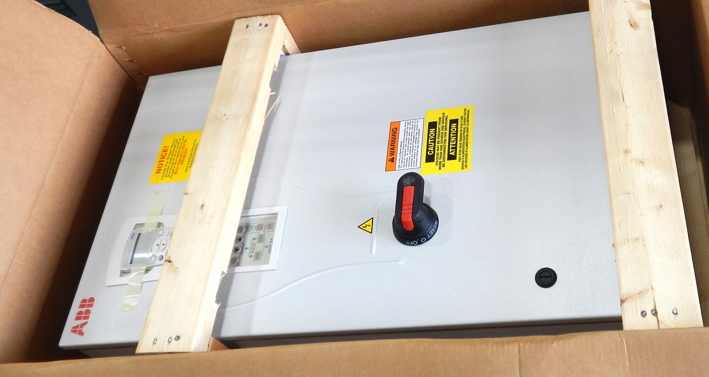 ABB ACH550-BCR-041A-6+F267 HVAC Bypass VFD Panel 40HP 600V Enclosed Variable Frequency Drive