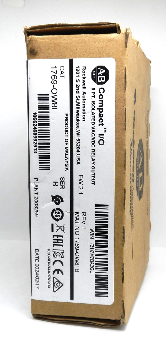 1769-OW8I Allen-Bradley Compact I/O 8-Point Isolated Relay Output Module