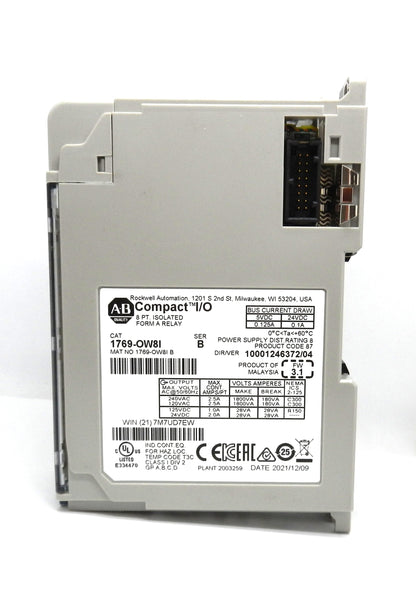 1769-OW8I Allen-Bradley Compact I/O 8-Point Isolated Relay Output Module