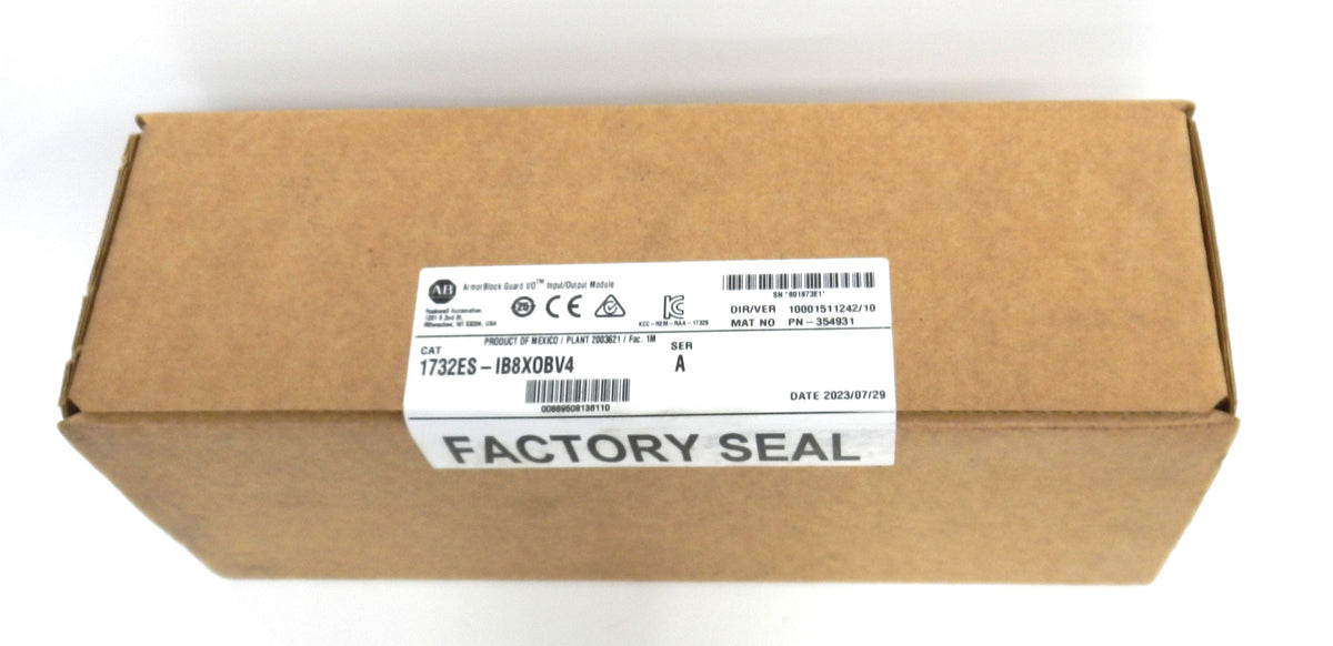 1732ES-IB8XOBV4 Allen-Bradley ArmorBlock Guard I/O 8-Input 4-Output Safety Module EtherNet/IP