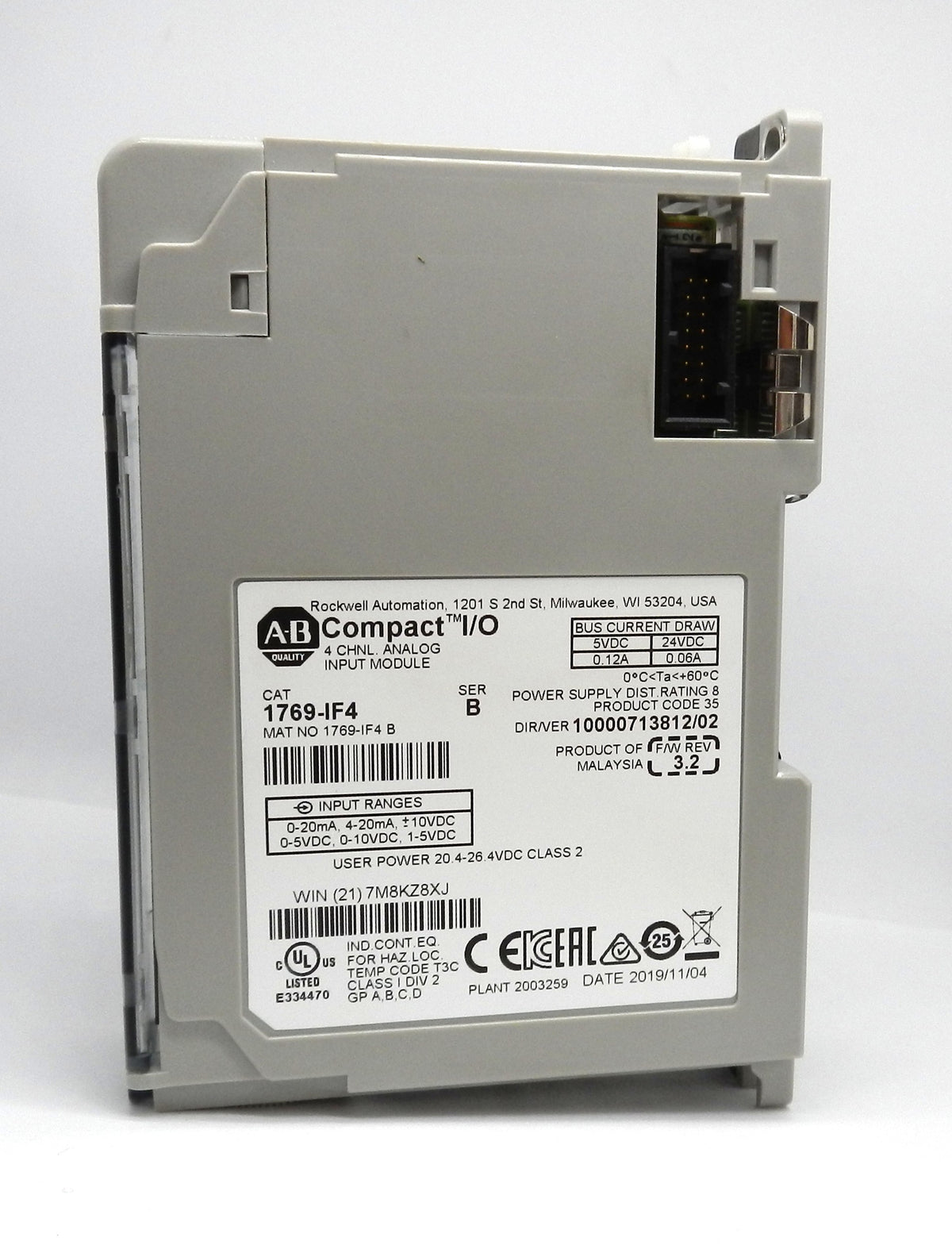 1769-IF4 Allen-Bradley Compact I/O 4-Channel Analog Input Module