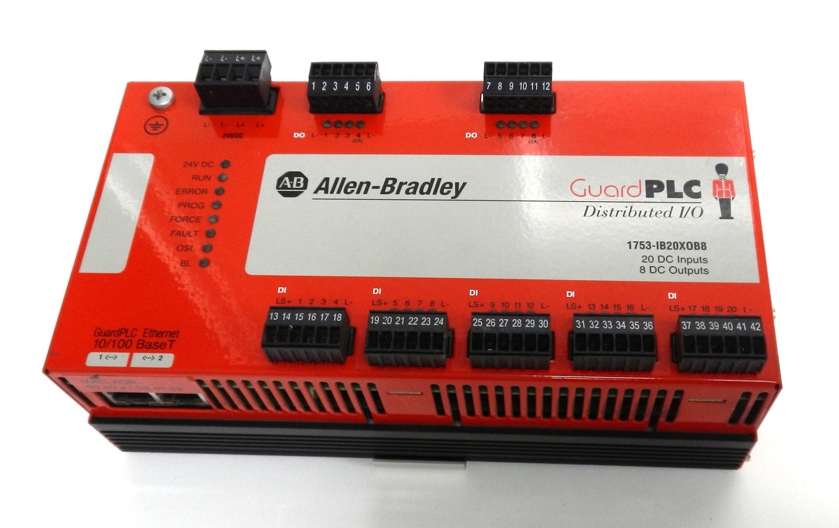1753-IB20XOB8 Allen-Bradley GuardPLC Distributed I/O 20 DC Inputs 8 DC Outputs 24VDC Safety Module