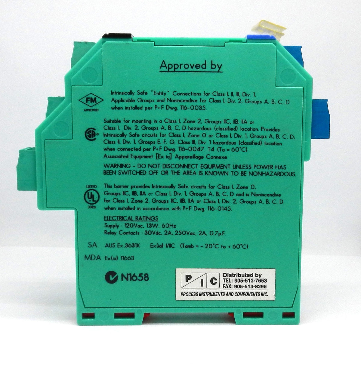 KFA5-SR2-Ex2.W Pepperl+Fuchs K-System 2-Channel Isolated Barrier Relay