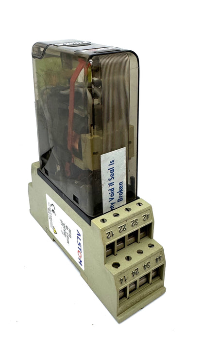 ALSTOM PRS11N04BA Auxiliary Protection Relay 110–125V AC 4PDT Plug-In Type – 445896N