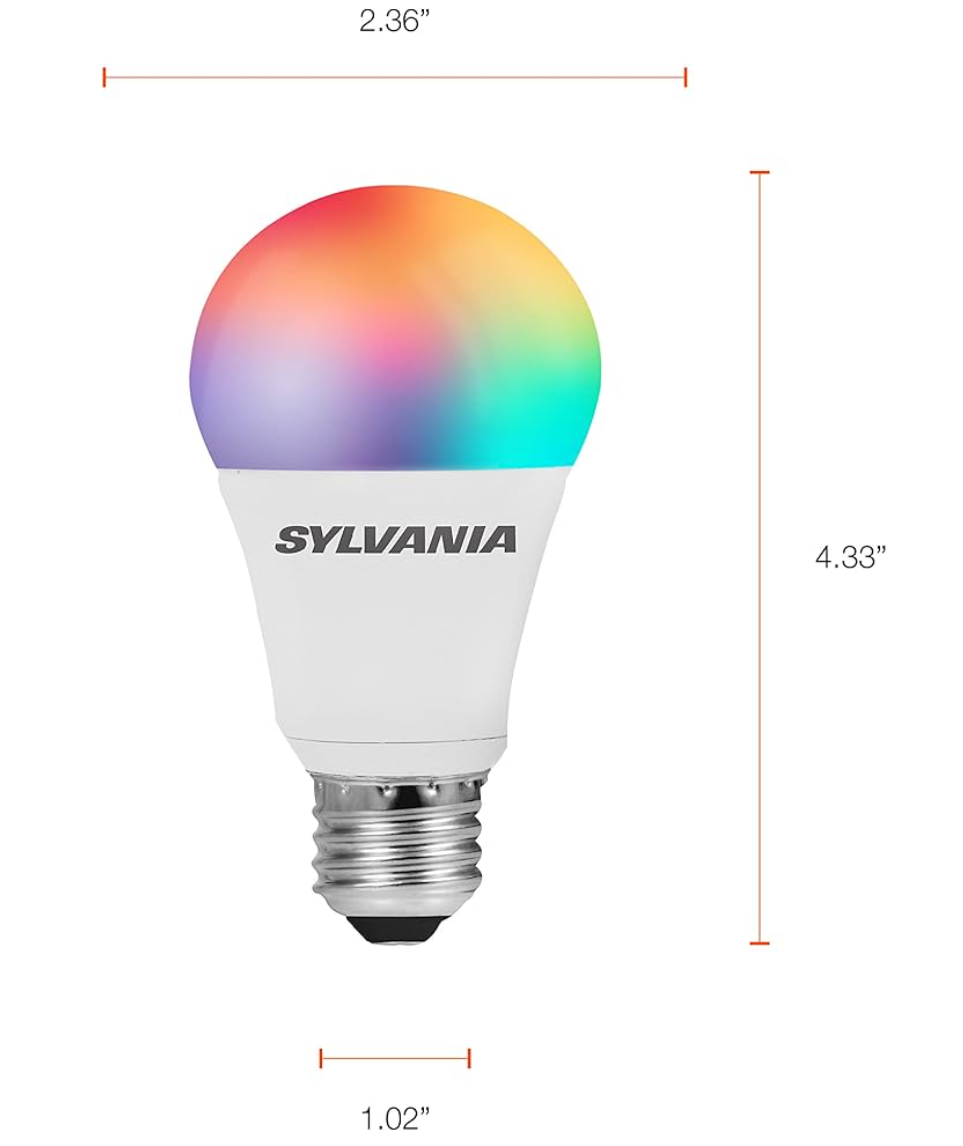 SYLVANIA SMART+ ZigBee Full Color A19 LED Light Bulb